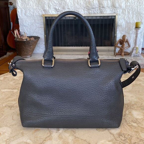 Coach 21140 Textured Leather Legacy Satchel Shoulder Bag - Picture 2 of 16